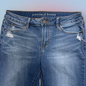 ARTICLES OF SOCIETY Women’s 28 Distressed Skinny Ankle Blue Jeans